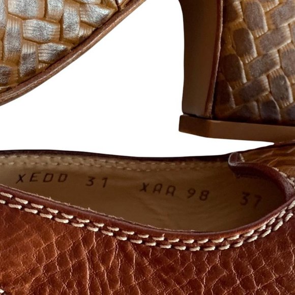 Emporio Armani Leather Platform Sandals | 37 | Brown - Picture 15 of 16